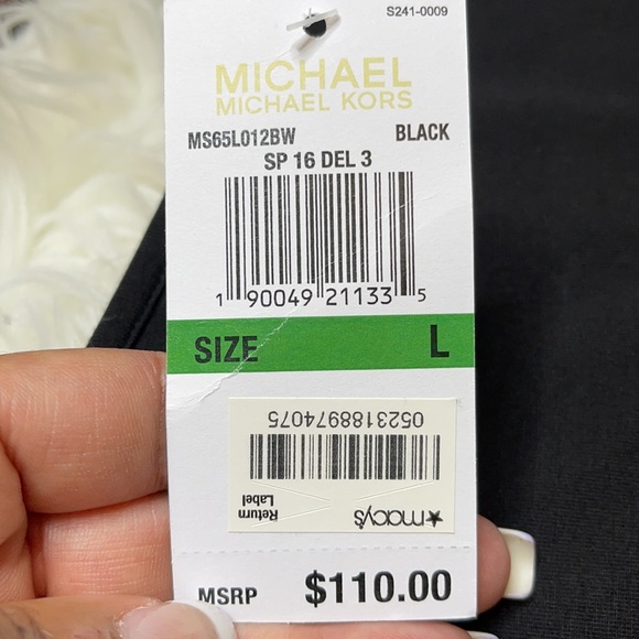 Michael Kors Black Sleeveless Long Fringe Tank - Picture 5 of 5